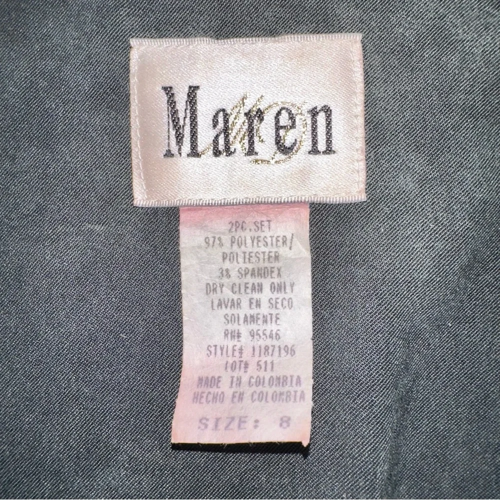 Vintage Maren Blazer Jacket Sz 8‎ Olive Green Faux Suede Button Front Old Money